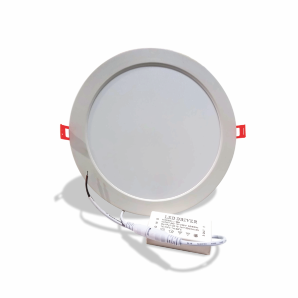 Painel Led Plafon  Embutir Redondo 22x22cm 6500k Luz Branca 1