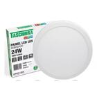 Painel Led Plafon Redondo Sobrepor 24w 3000k Taschibra