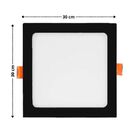 Painel Led Pop Quadrado De Embutir 6500k 24w Preto Bivolt - A