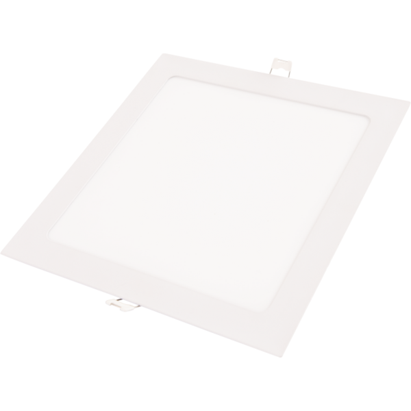 Painel Led Quadrado Embutir Tramontina Amarela Quente 3000k -