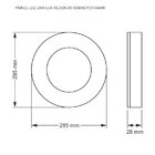 Painel Led Redondo De Sobrepor 24w Lux Bivolt Taschibra Branco