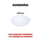 Painel Led Slim Embutir Redondo 12w Av 17ø Bivolt Aluminio Br