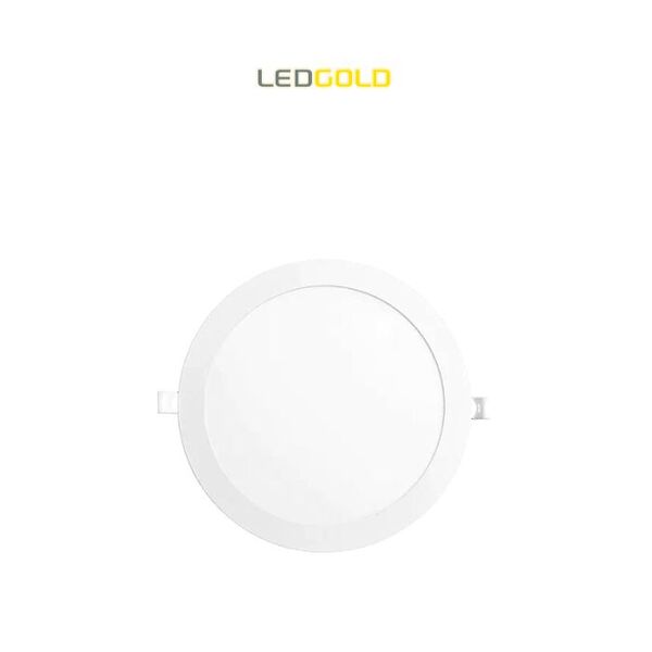 Painel Led Slim Embutir Redondo 12w Av 17ø Bivolt Aluminio Br