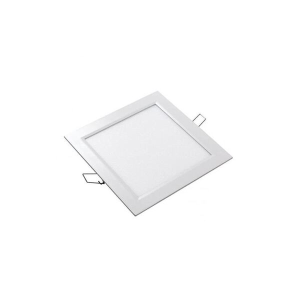 PAINEL LED SLIM QUADRADO DE EMBUTIR 18W BIVOLT BRANCO QUENTE
