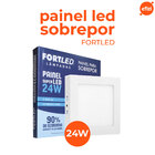 Painel Led Sobrepor 24w Quadrado Fortled