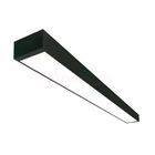 Painel Led Sobrepor Retangular 1200x75 36w 3000k Preto Bivolt