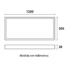 Painel Led Sobrepor Retangular Em Alumínio 1200x300mm 40w Biv