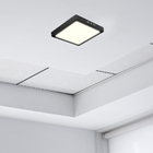 Painel Led Taschibra 24w Lys Quadrado Sobrepor 6500k Preto