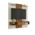 Painel Lisboa Off White/naturalle/ripado – Bechara Móveis