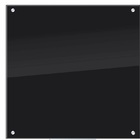 Painel Lousa De Vidro Temperado Preta 120x100cm Com Led