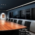 Painel Lousa De Vidro Temperado Preta 80x60cm Com Led