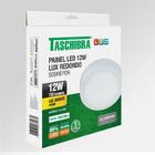 Painel Luminaria Led Lux Sobrepor Redondo 12w 3000k