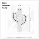 Painel Luminoso Letreiro Criativo Cacto - Neon Led Rosa