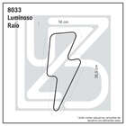 Painel Luminoso Letreiro Criativo Raio - Neon Led Amarelo