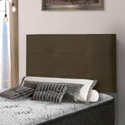 Painel Luna Para Cama Box Solteiro 90 Cm Suede Marrom - D'ros