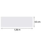 Painel de Madeira MDF para Revestimento 1,5mm Branco Neve 45x136cm Eucatex