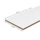 Painel de Madeira MDF para Revestimento 1,5mm Branco TX 30x90cm Eucatex