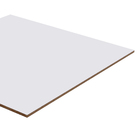 Painel de Madeira MDF para Revestimento 1,5mm Branco TX 45x136cm Eucatex