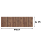 Painel de Madeira MDF para Revestimento 1,5mm Noce Oro 30x90cm Eucatex