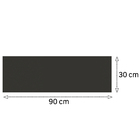 Painel de Madeira MDF para Revestimento 1,5mm Preto TX 30x90cm Eucatex