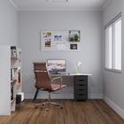 Painel de Madeira MDF para Revestimento 1,5mm Preto TX 30x90cm Eucatex