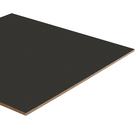 Painel de Madeira MDF para Revestimento 1,5mm Preto TX 45x136cm Eucatex