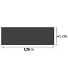 Painel de Madeira MDF para Revestimento 1,5mm Preto TX 45x136cm Eucatex