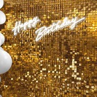 Painel Mágico Decorativo Lantejoula Shimmer Wall Laser Ouro