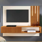 Painel Málaga Ripado Com Led Cascata Mavaular