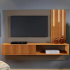 Painel Málaga Ripado Com Led Cascata Mavaular