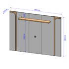 Painel Maresias Off White/naturalle – Bechara Móveis