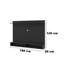 Painel Marte Preto – Tebarrot Móveis