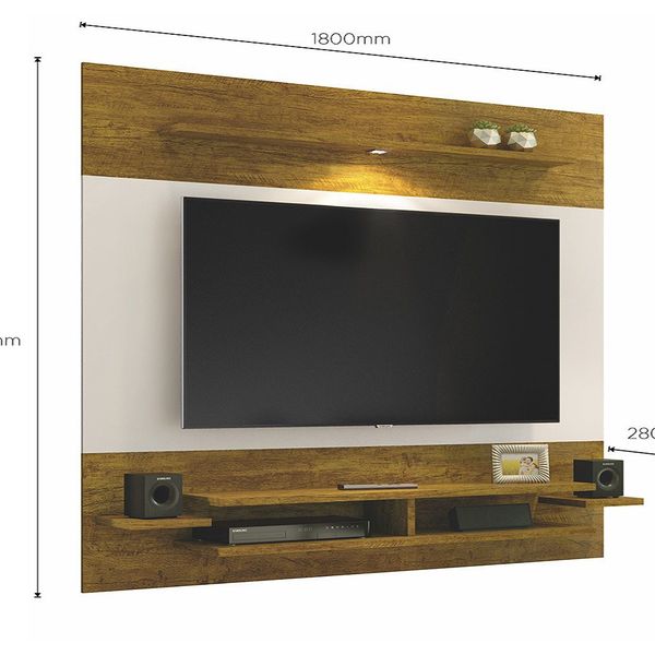 Painel Mavaular New - Mel/off White Mavaular