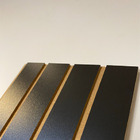 Painel Mdf Placa Madeira Ripada Preto Revestimento Parede 53x