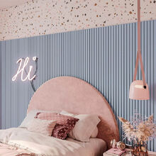 Painel Meu Rodape 10x1 Ripado Play Azul Rpdol12 (rolo 2 5m)