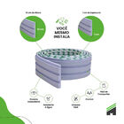 Painel Meu Rodape 10x1 Ripado Play Azul Rpdol12 (rolo 2 5m)