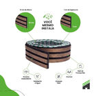 Painel Meu Rodape 10x1 Ripado Urban Corten Rpdol17 (r. 2 5m)