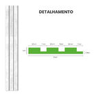Painel Meu Rodape 10x1 Ripado Urban White Rpdol14 (rolo 2 5)