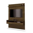 Painel Milano Nogal Edn Móveis Com Portas Basculantes