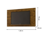 Painel Minimalista Para Tv Até 50 Polegadas Star 1,35x70cm Ca
