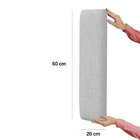 Painel Modulado Nashira 100 / N-040 Linho Cinza Claro