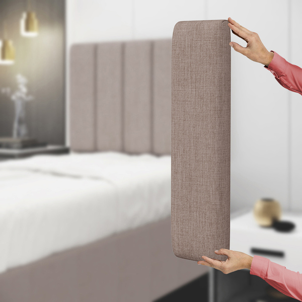 Painel Modulado Nashira 140 / N-042 Linho Marrom