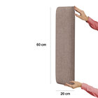 Painel Modulado Nashira 140 / N-042 Linho Marrom