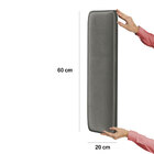 Painel Modulado Nashira 200 / N-023 Veludo Cinza Claro