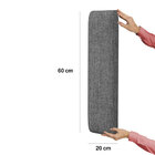 Painel Modulado Nashira 200 / N-041 Linho Cinza Escuro