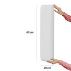 Painel Modulado Nashira 60x20 Cm / A-013 Couro Branco