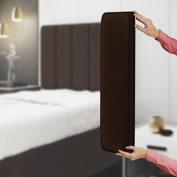 Painel Modulado Nashira 60x20 Cm / N-027 Veludo Marrom Chocol