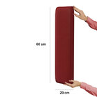 Painel Modulado Nashira 60x20 Cm / N-033 Veludo Vermelho