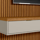 Painel Modular Ripado 2,20m Com Nicho E Prateleira Linea Bras