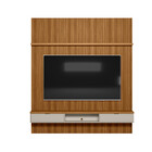 Painel Modular Ripado 2,20m Com Nicho E Prateleira Linea Bras